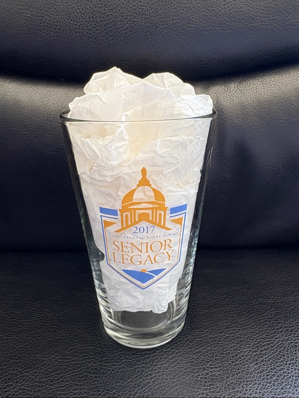 Notre Dame Class of 2017 Commemorative Pint Glass